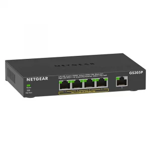 NETGEAR Switch Desktop Gigabit 5-port 10/100/1000 GS305P-200PES