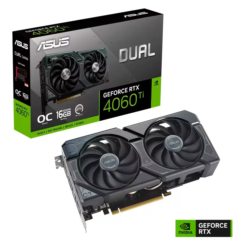 VGA Asus GeForce RTX 4060TI 16GB DUAL OC